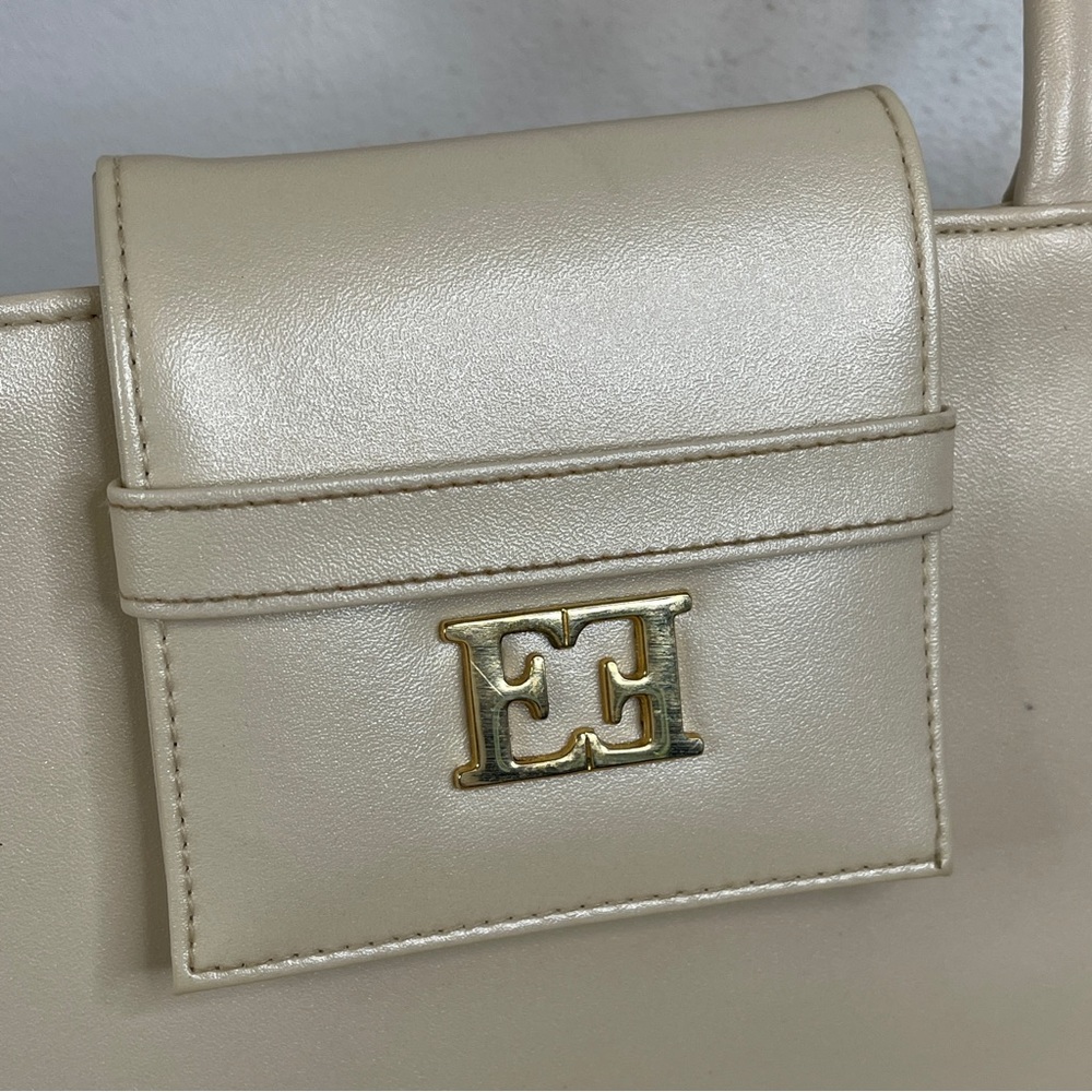 Escada Sunset Boulevard Cream Ivory Tote Handbag - Picture 3 of 16